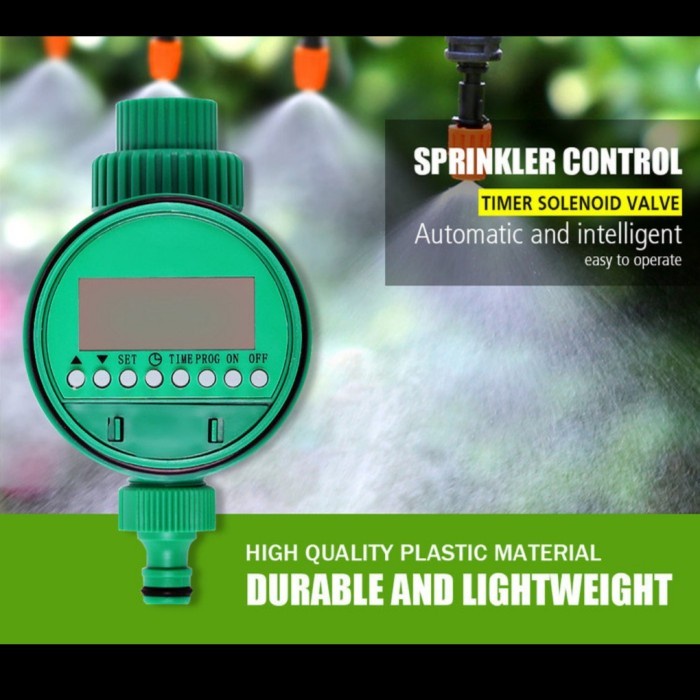 Timer Kran Air Taman Otomatis Lcd/Springkler Timer Controller