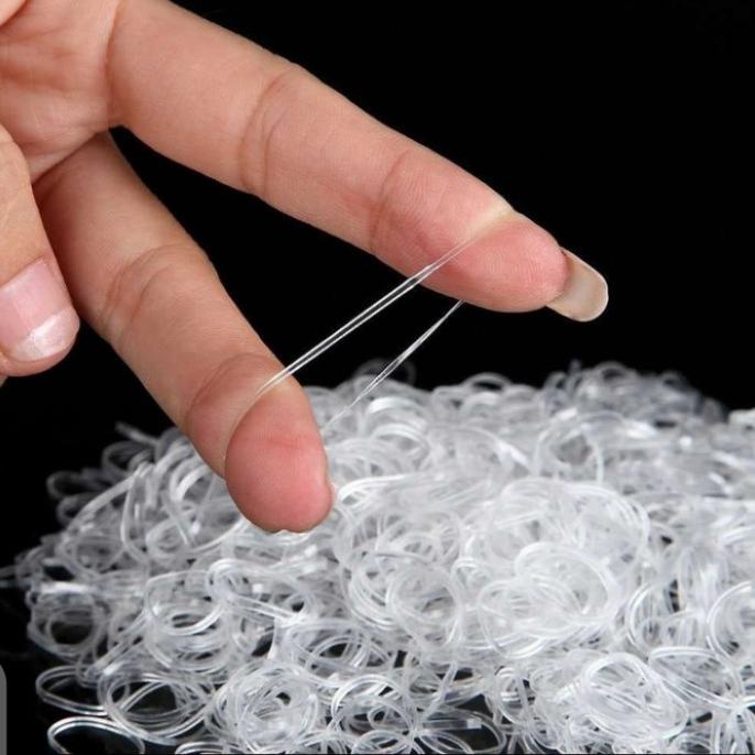 paling diminati] Karet ikat rambut jepang transparan/bening