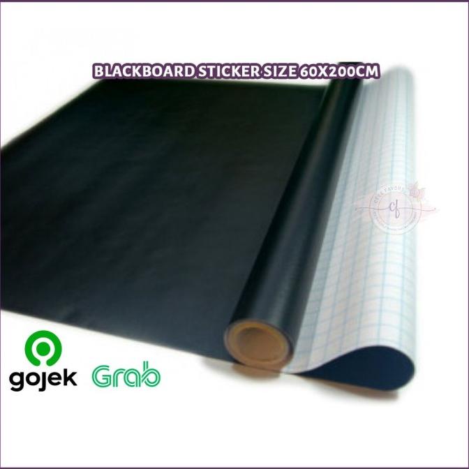 

Ready oke] Stiker Papan Tulis Blackboard Sticker Size 60X200Cm