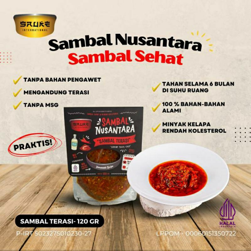 

Sambal Terasi, Sauke Sambal Sehat Nusantara
