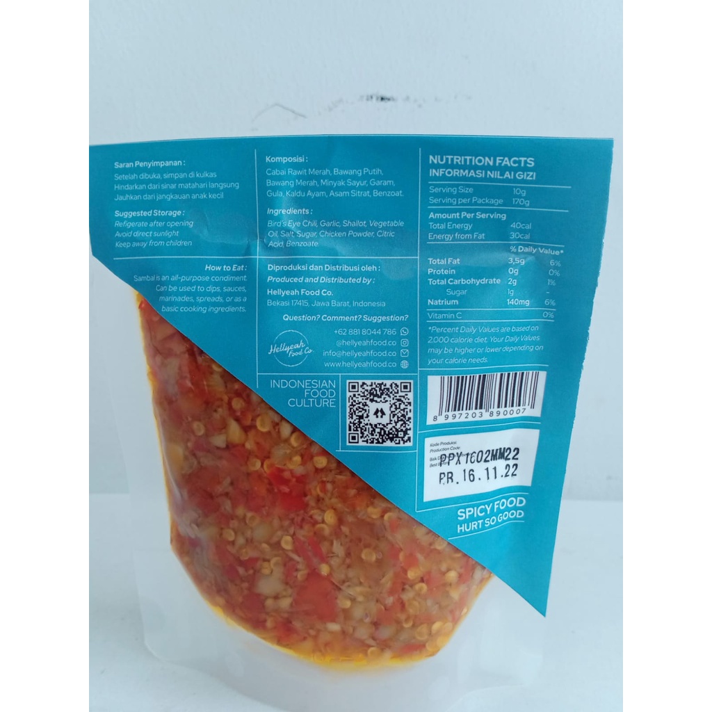 

Sambal Hellyeah Bawang Putih