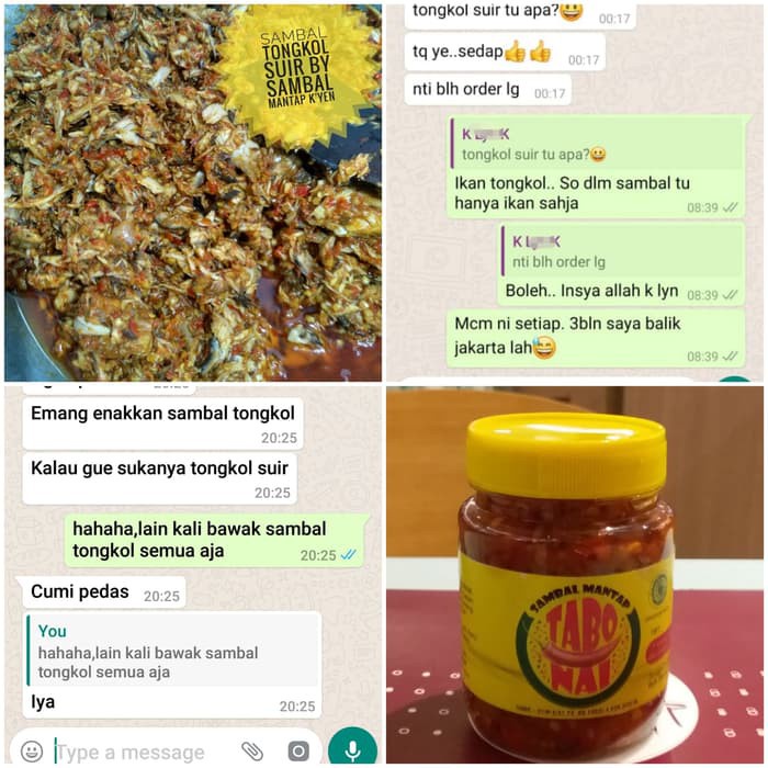 

Sambal Cu/ Tongkol/Teri Cabe Ijo/ Bawang