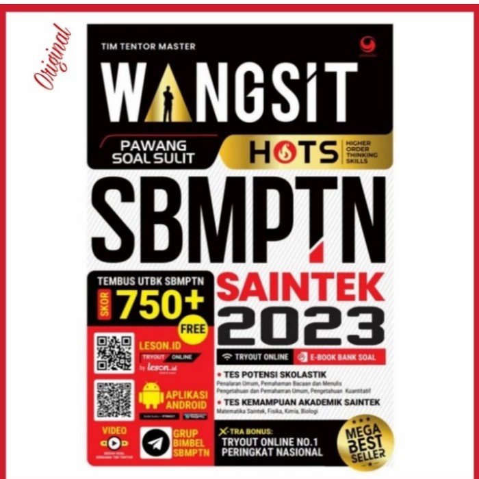 

NEW Buku Wangsit Pawang Soal Sulit Hots Sbmptn Saintek 2023 (Best Seller)