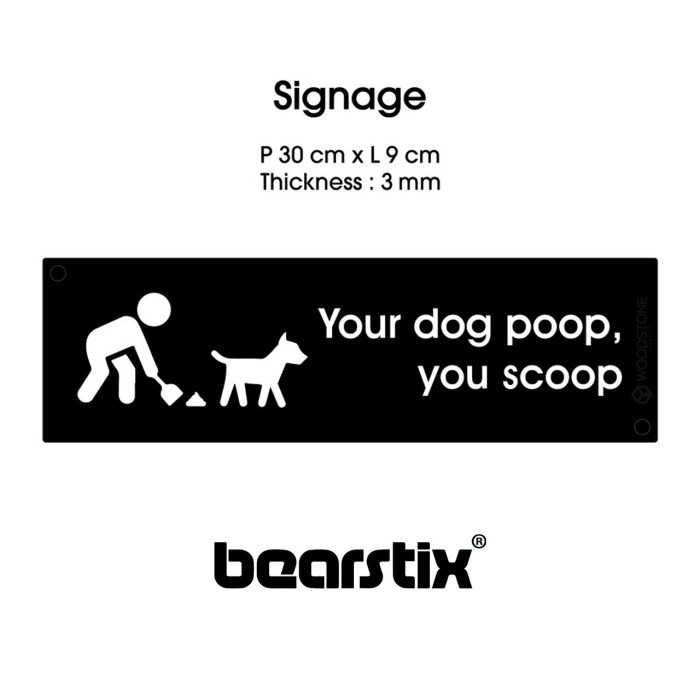 

Sign Scoop Your Pet'S Poop Papan Tanda Pungut Pup Dog Anjing Taman Berkualitas