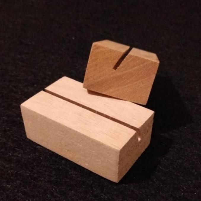 

{{{{{{] card holder kayu 7cm x 3cm x 2cm dudukan kartu