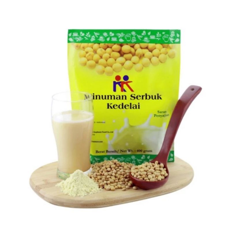 

Susu kedelai KK minuman serbuk kedelai/ soya bean powder per pack isi 400 gram