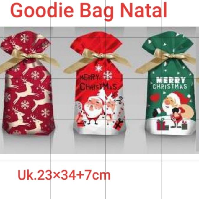 

`````````] Goodie Bag Natal Big | Tas Serut Christmas Snack Souvenir