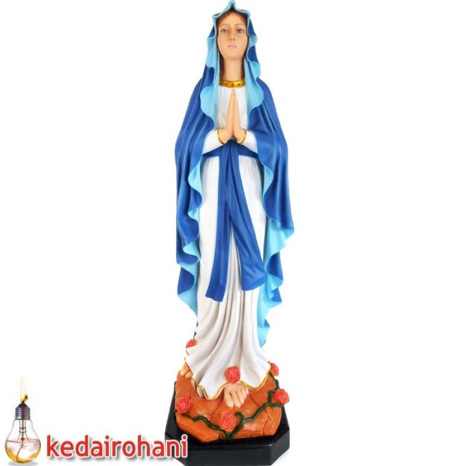 @@@@] Patung Rohani Bunda Maria Lourdes 1 meter Fiberglass Fullcolor