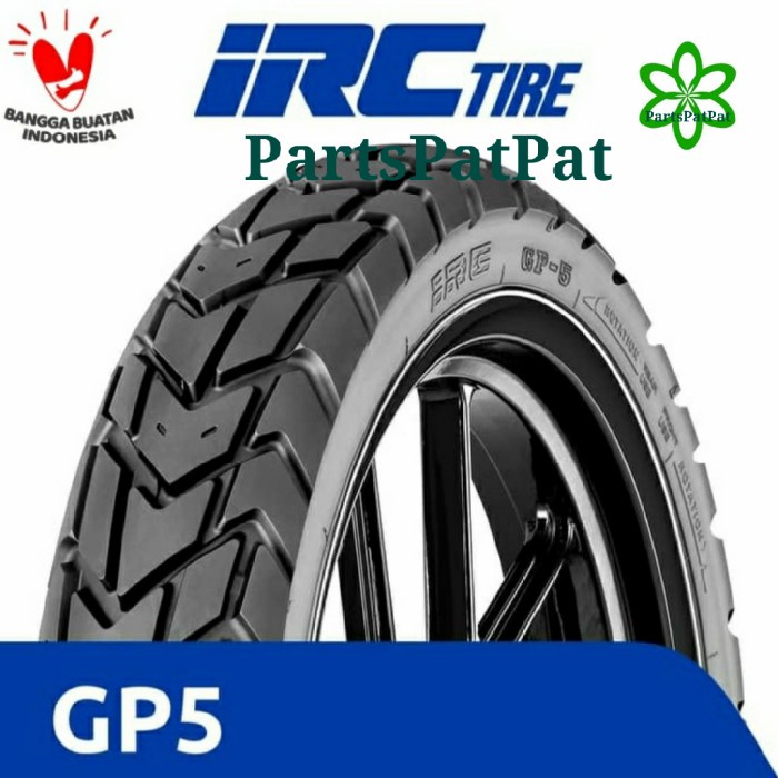 BAN IRC GP5 GP-5 GP 5 TUBELES 909014 90/90-14 9090-14 IRC DUAL PURPOSE ORIGINAL BEST QUALITY