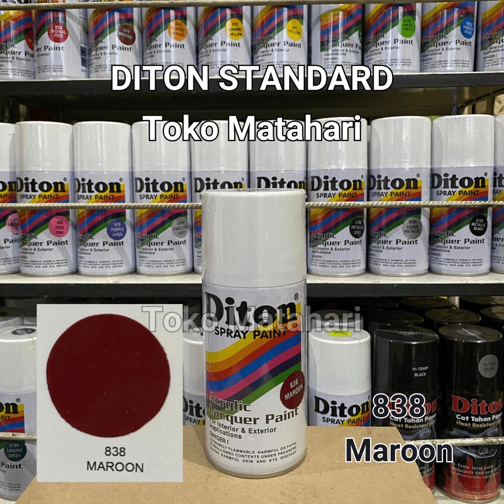 Diton Standar 838 Maroon Merah Marun 300ml pylox pilok