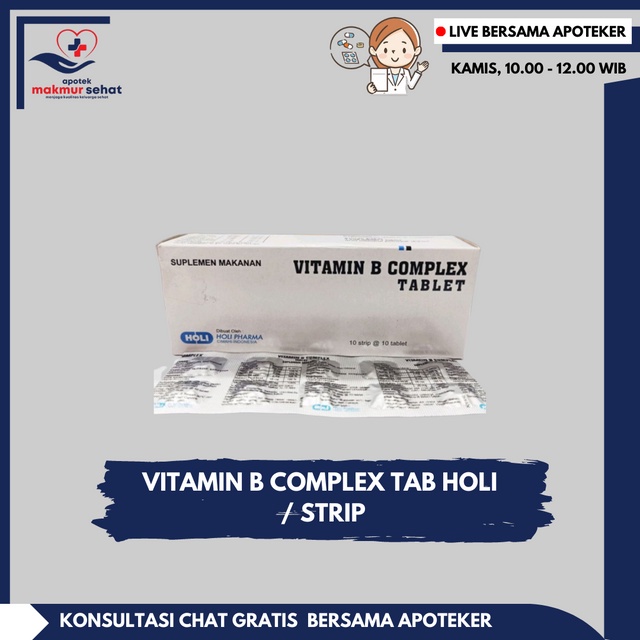 VITAMIN B COMPLEX HOLI TABLET / STRIP