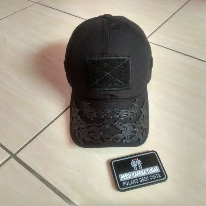 Topi topi velcro pati AD hitam free patch(S9M1) Topi Jaring Topi Pria Topi Distro Pria Original Terb