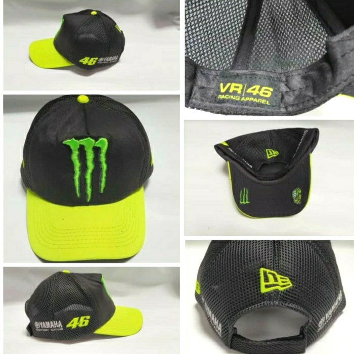 Topi TOPI MOTOGP YAMAHA VR 46(L7N4) Topi Pria Original ORIGINAL Topi Pria Wanita REAL PICT Topi Basi