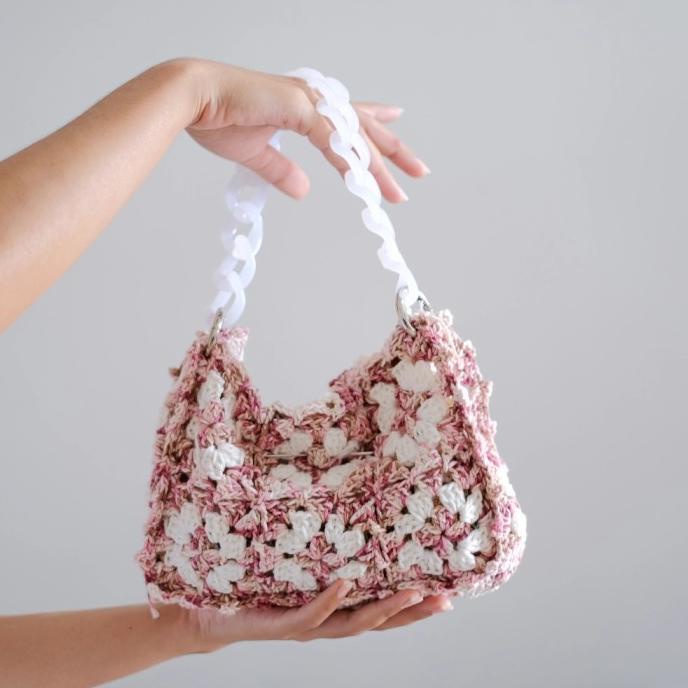 tas rajut pesta crochet handmade ready stock murah jakarta cantik