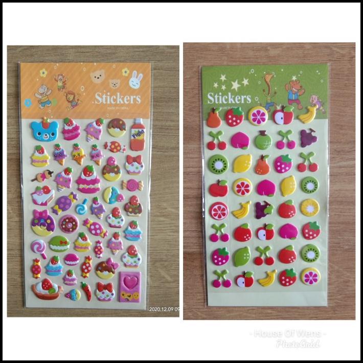 

DISKON STICKER FRUITS - STICKER ICE CREAM CUPCAKE - STICKER TIMBUL