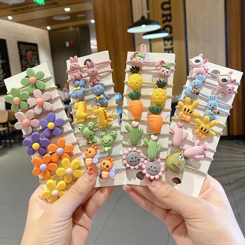 ( 1 PAPAN 10PCS ) IKAT RAMBUT ANAK-ANAK KOREA AKSESORIS RAMBUT LUCU AKSESORIS RAMBUT BAYI