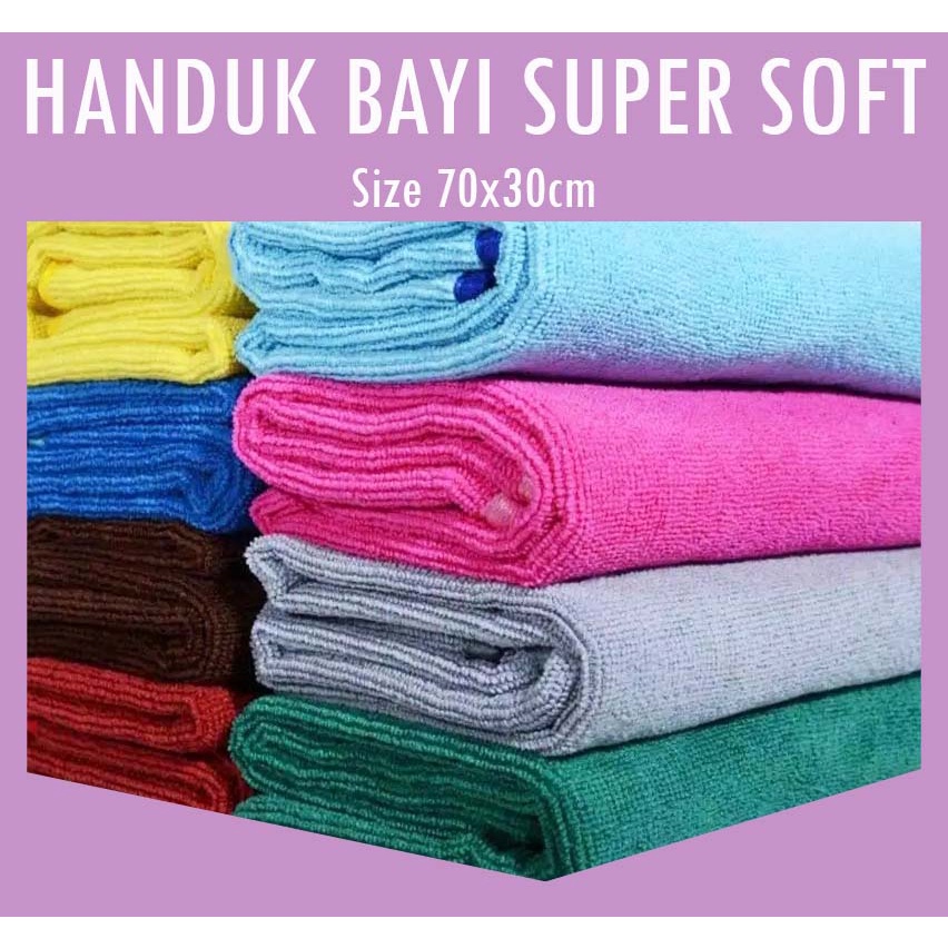 Handuk Bayi Halus Xinjuyuan Ukuran 50X100Cm & Handuk Anak Kter Uk 30X70Cm