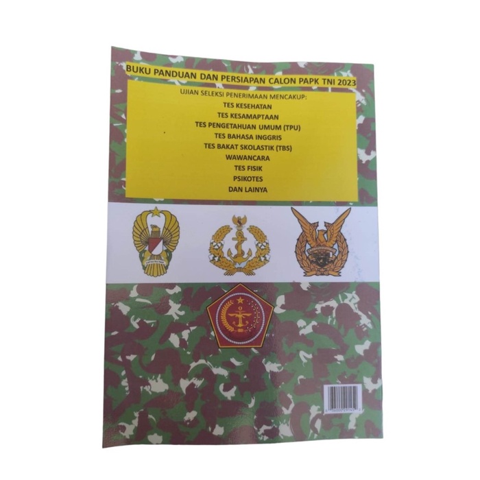 

NEW BUKU PERSIAPAN SELEKSI PA PK PAPK TNI 2022 2023 perwira prajurit S1 D3