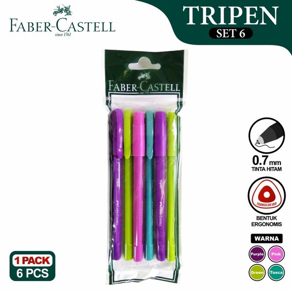 

BALLPOINT FABER CASTELL 547006 TRIPEN ISI 6