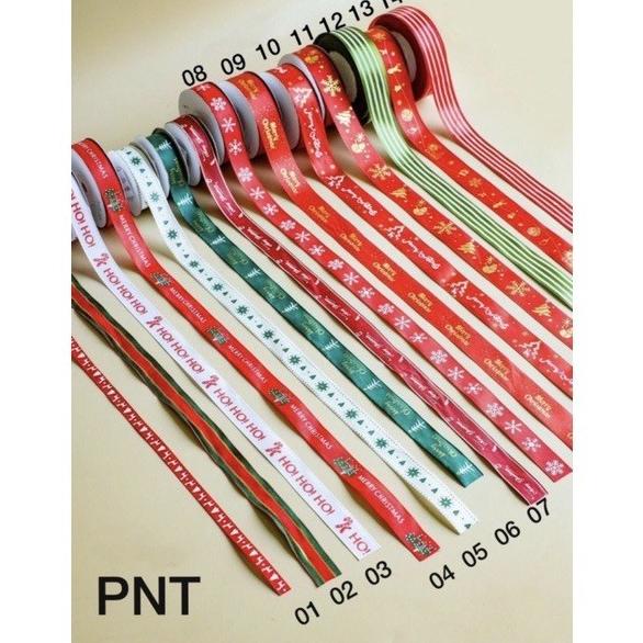 

------] Premium 1 Roll Grossgrain Christmas Ribbon - Pita Hiasan Natal
