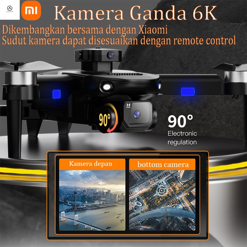 Drone R103 Drone Kamera 6K Remote Control Drone Gps Brushless Motor Drone Dual Kamera Hd 6K