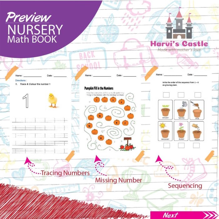 

Worksheet busy book nursery buku mainan edukasi TK playgroup 2-4 tahun