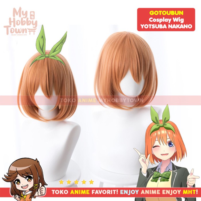 Wig Cosplay Anime Gotoubun no Hanayome Quintuplet : Yotsuba Nakano