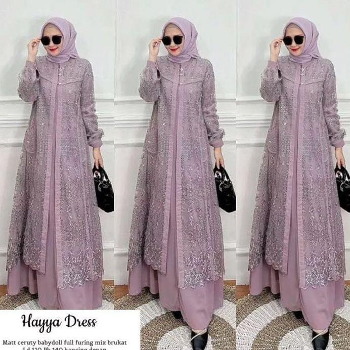 Gamis Terbaru 2023 Lebaran // Dress Muslimah Modis Terbaru // Baju Dress Wanita Muslim Motif Polkado