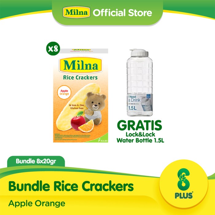 Okta- Buy 8 Milna Rice Crackers Apple Orange Free Lnl Chess Bottle 1.5L