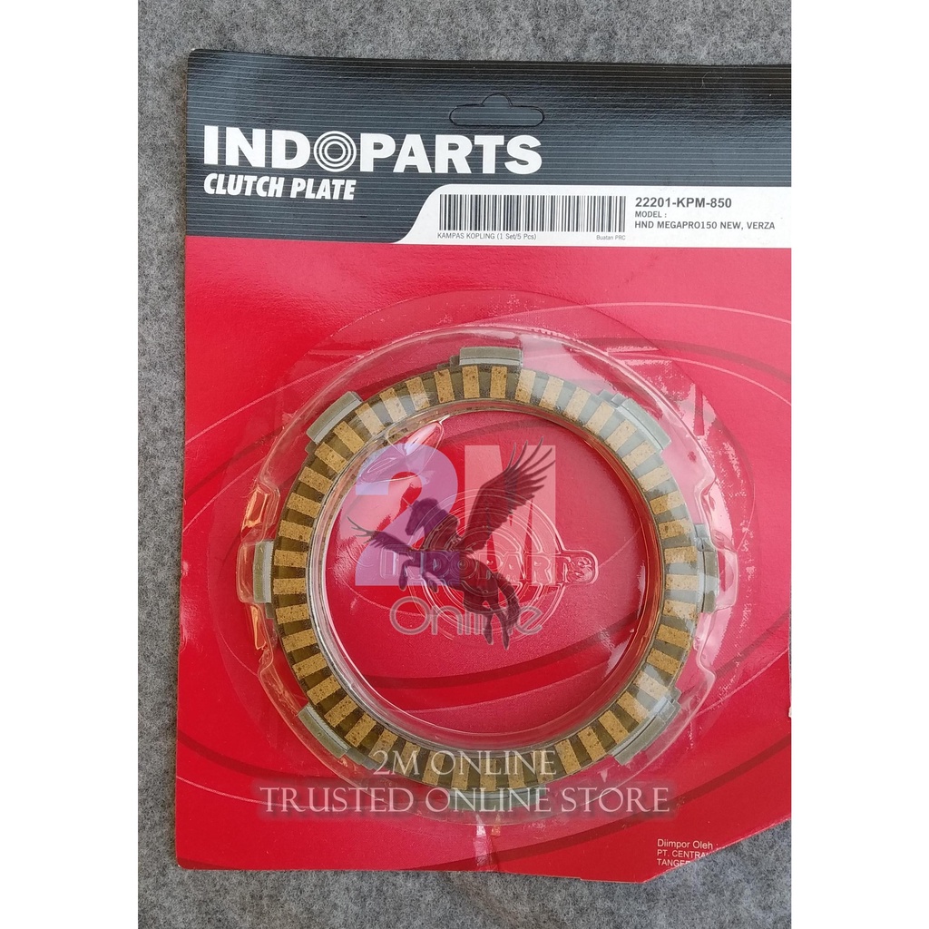Kampas Kopling Verza - Megapro Mono Merk Indopart 22201-Kpm-850