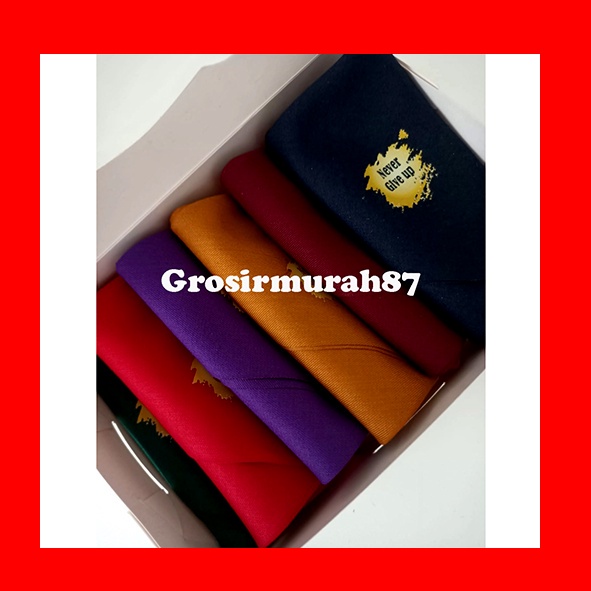 Saputangan Pria Sapu Tangan Katun Handkerchief Isi 6 Tipe Halus