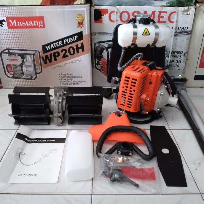 Paket Mesin Potong Rumput 328+Cultivator Bajak Sawah