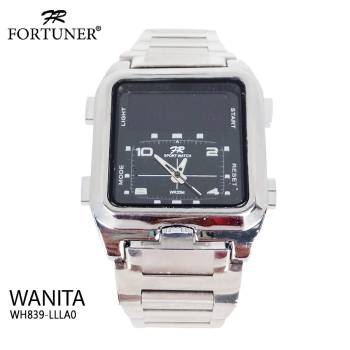 Fortuner Jam Tangan Wanita Dual Time Water Resist Rantai Nesta