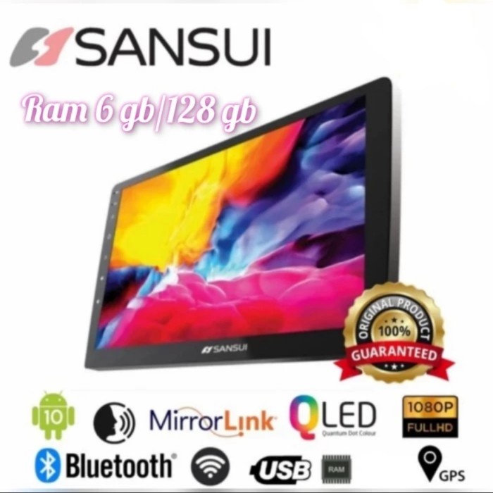 Headunit Android Sansui Duragon 6 / 128 GB GEN 2 bonus Kamera