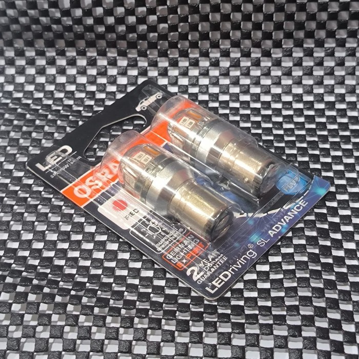 ✨New Osram Led S25 P21/5W Merah - Lampu Rem Mobil Motor Bayonet Kaki 2 Terbatas