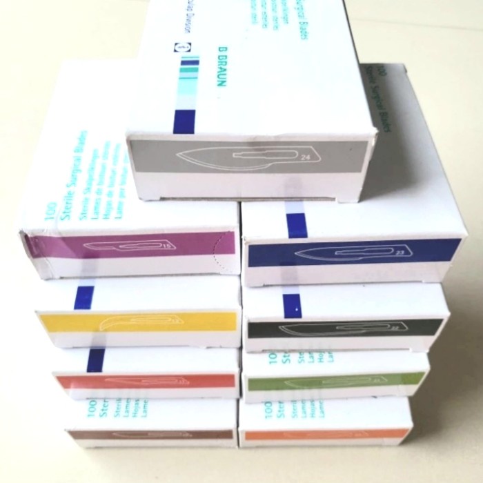 Bisturi Aesculap B-Braun Surgical Blade Pisau Bedah Operasi No. 13 -Tatasie