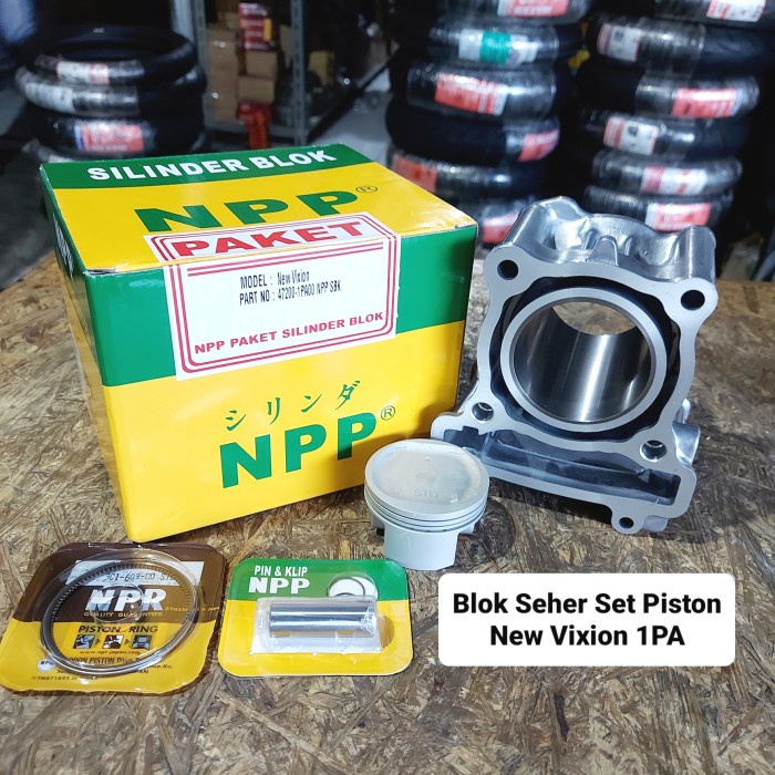✨Ori Blok Block Boring Seher Set Piston Kit Yamaha New Vixion 1Pa Npp Ori Terbatas