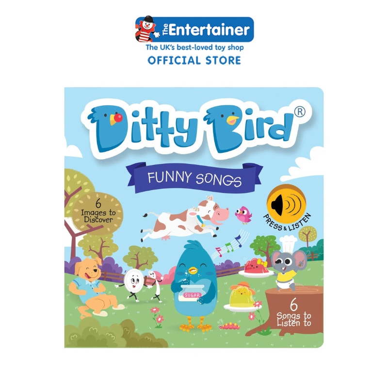 Ditty Bird Funny Songs - Buku Interaktif Musik Bayi