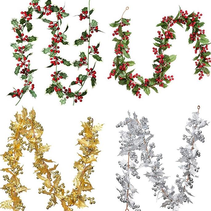 

Aksesoris Daun Rangkai Red Cherry Merah Panjang Dekorasi Natal Clover Leaf Murah Berkualitas