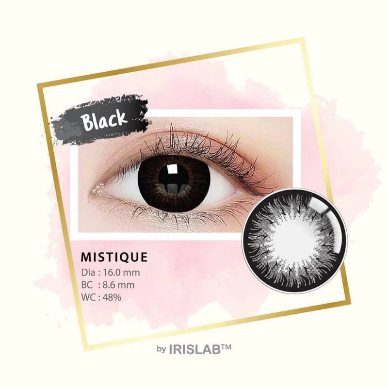 softlens mistique black brown 16mm