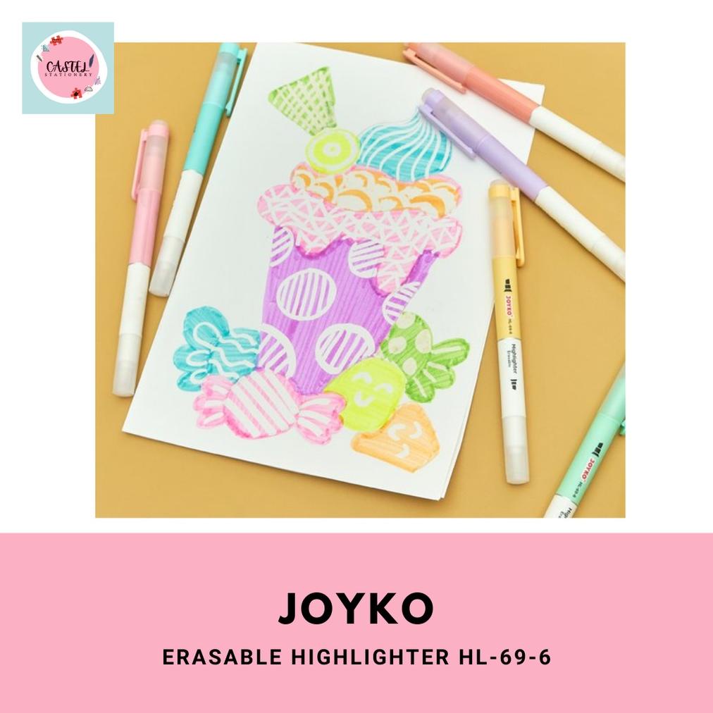 

Terjangkau - Joyko Highlighter Pastel Erasable Highlighter Set 6 HL-69-6 ..