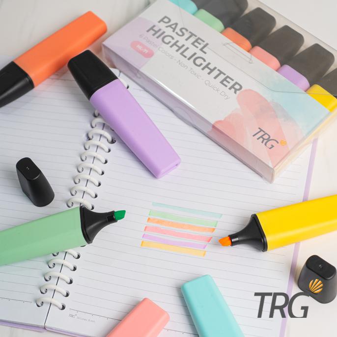 

Trendy TRG - Highlighter Pastel Set 6 Warna Colors HL-71 Penanda Berwarna TRG .,