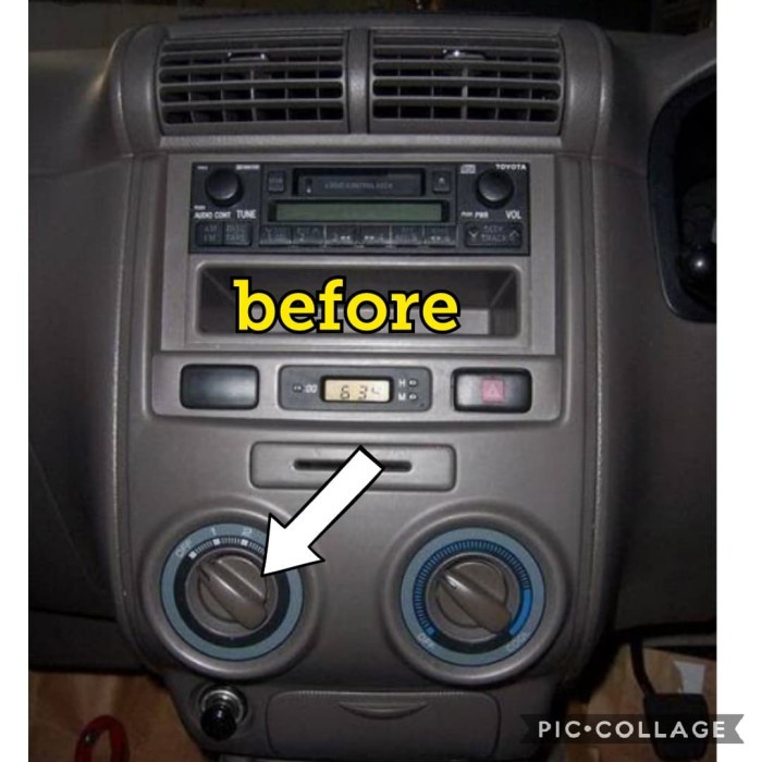 sepasang knob knob putaran tombol ac model elegant avanza xenia lama star