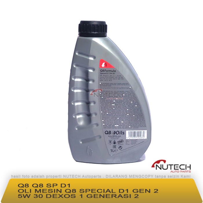Oli Mesin Q8 Special D1 Gen 2 5W 30 Dexos 1 Generasi 2 Best Deal