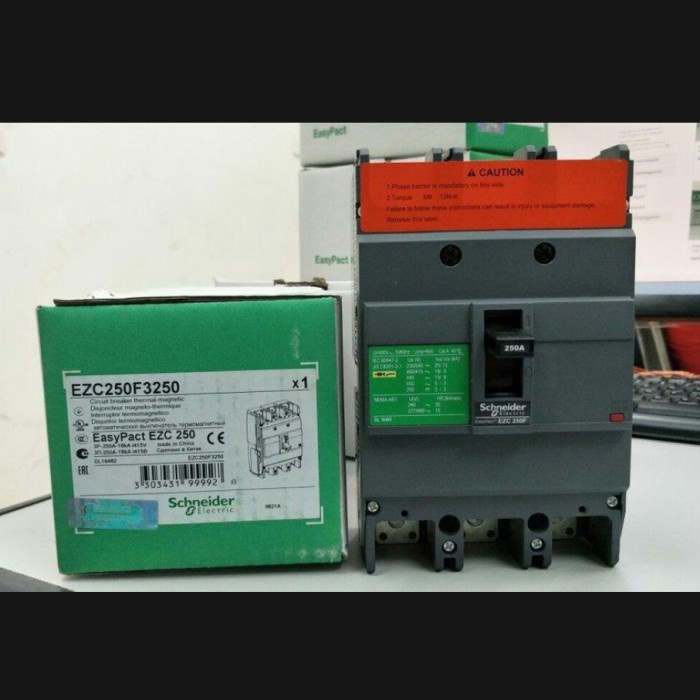 JUAL MCCB SCHNEIDER EZC250F 3P 125a,150a,160a,200a,250a