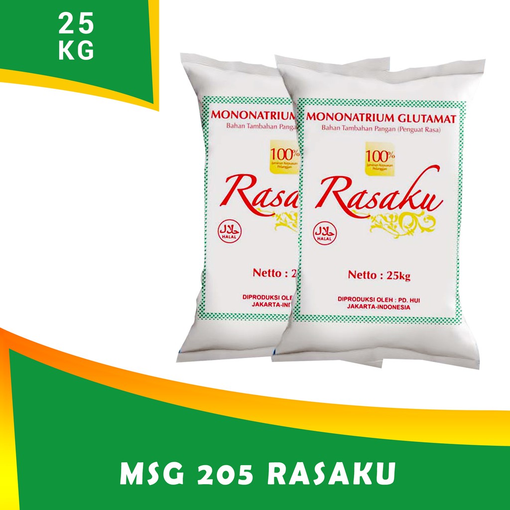 

Msg Rasaku 205(25Kg)/Vetsin/Cin/Mecin/Yedap Rasa