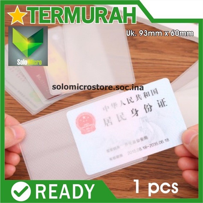 

Sampul DOFF Cover Kartu ATM SIM KTP PLASTIK Pelindung Kartu Anti Gores