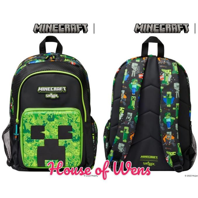 Terlaris Smiggle Minecraft Classic Backpack Original - Tas Backpack Smiggle Original