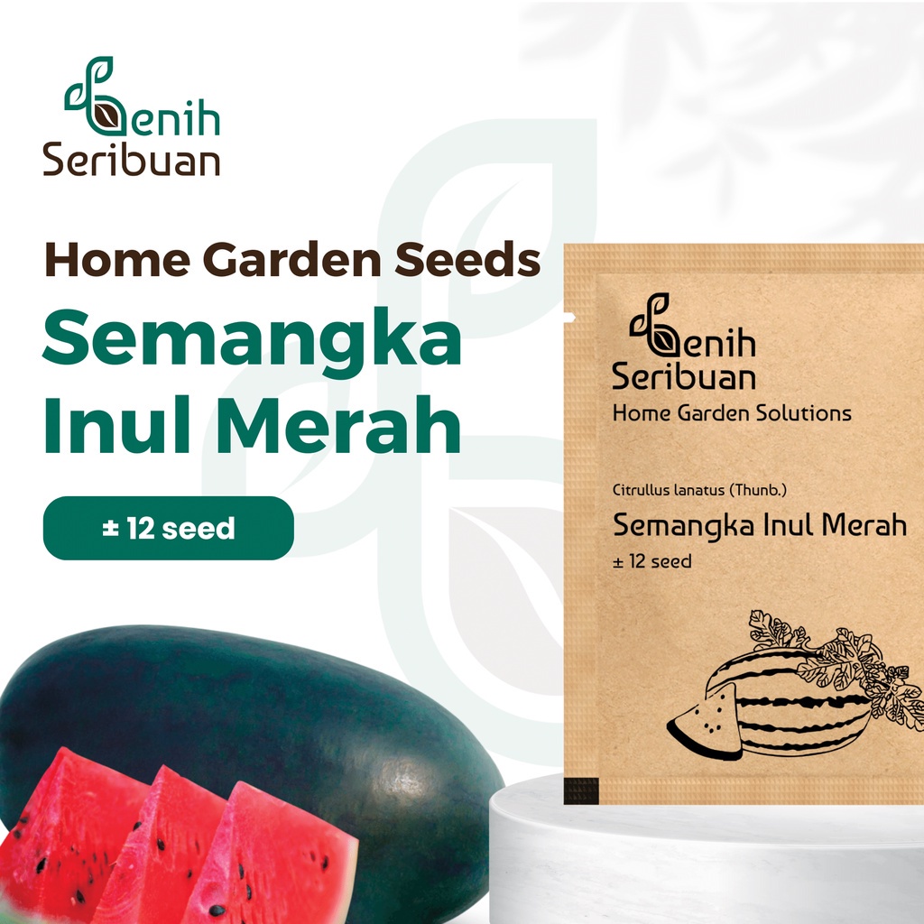 Benih Seribuan - Bibit Buah Semangka Inul Merah Jumbo F1 Hibrida