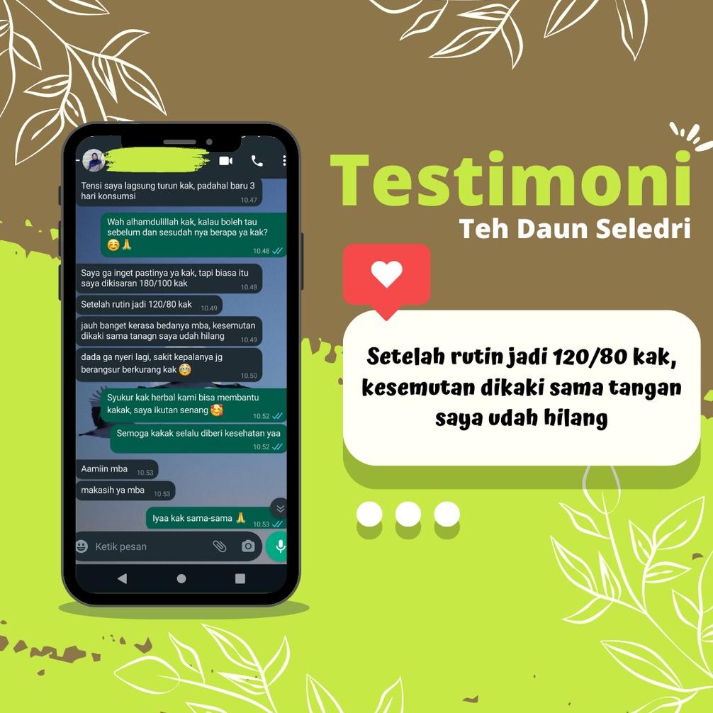 

Update! OBAT HIPERTENSI NO 1 TERAMPUH Teh Herbal Celup Daun Seledri Turunkan Tekanan Darah, Kadar Kolesterol dan Mencegah Penyakit Kanker Obat Hipertensi 100% Cepat dan Ampuh